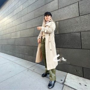 The perfect classic beige trench coat